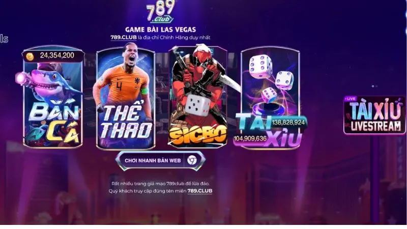 Khám phá sảnh cược Thể Thao 789Club